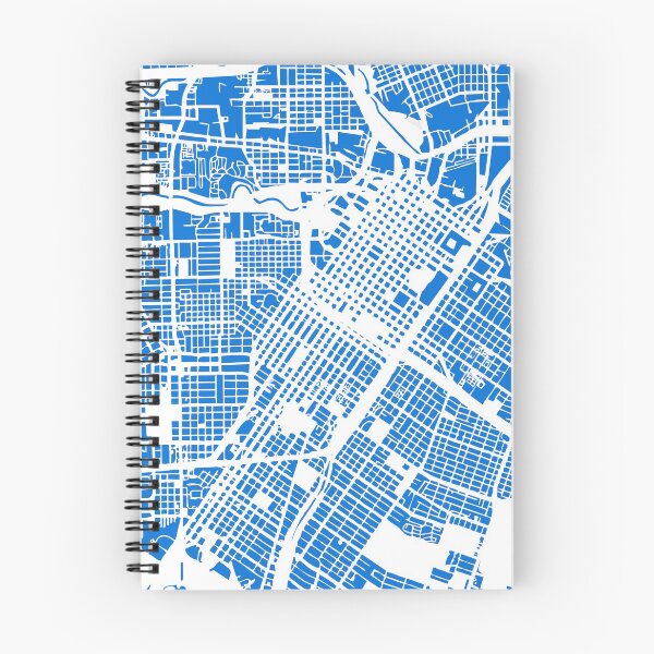 Item preview, Mapa de Houston Street arte en tonalidad azul designed and sold by IvonDesign.
