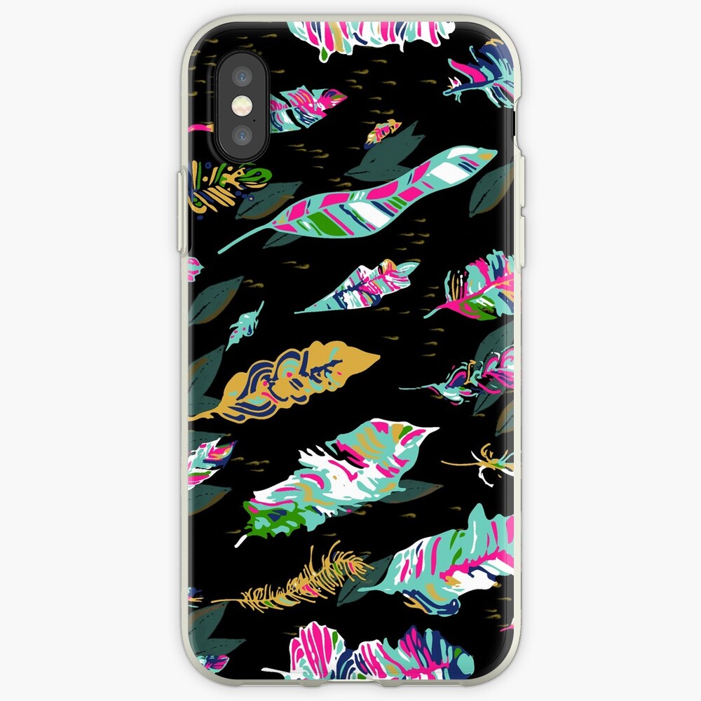 Bold flowing feathers iPhone Case & Cover