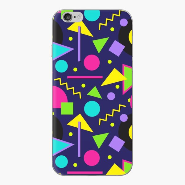 80s Theme Neon Shapes Memphis Style Pattern