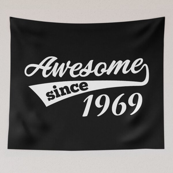 Item preview, Awesome Since Birth Year 1969 Birthday Gift Idea designed and sold by haselshirt.