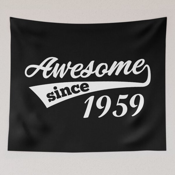 Item preview, Awesome Since Birth Year 1959 Birthday Gift Idea designed and sold by haselshirt.