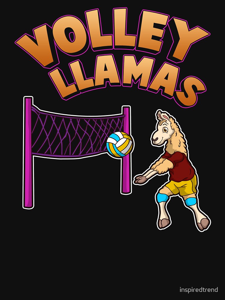 "Volley Llama Present Volleyball Sport Team Women Gift" Tshirt for
