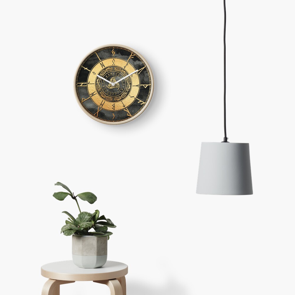 Triple Horn Of Odin Clock