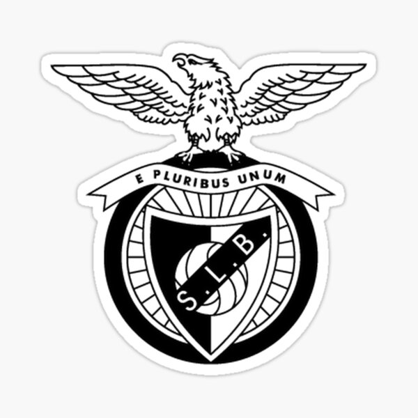 Black Benfica Logo Marchandises Sticker
