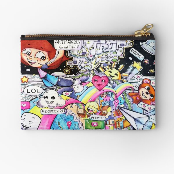 A Piece with a lot of Heart Zipper Pouch