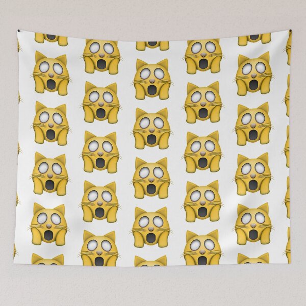 Item preview, Weary Cat Face Emoji designed and sold by Emoji-Land.