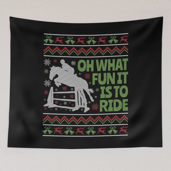 Item preview, Horse Ugly Christmas Equestrian Horse Jumping designed and sold by EstelleStar.