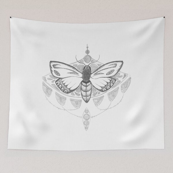 Item preview, death moth mandala  designed and sold by thelostgirl1.
