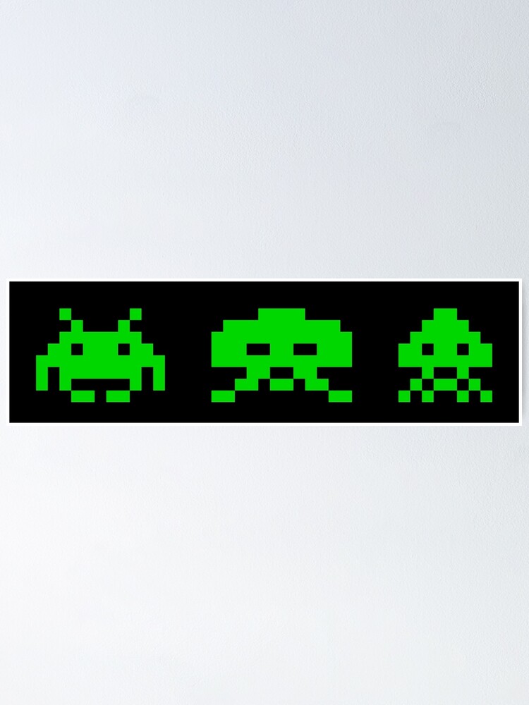 Alternate view of SPACE INVADERS. Poster