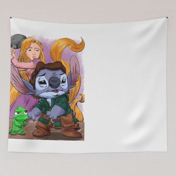 Item preview, Stitch as Flynn Rider from Tangled - Parody Fan Artwork by Jonathan Hallett designed and sold by stitchtoons.
