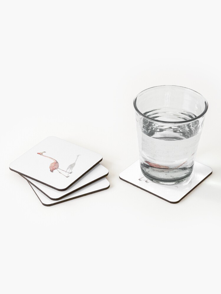 Alternate view of Fez Hat Flamingo Coasters (Set of 4)