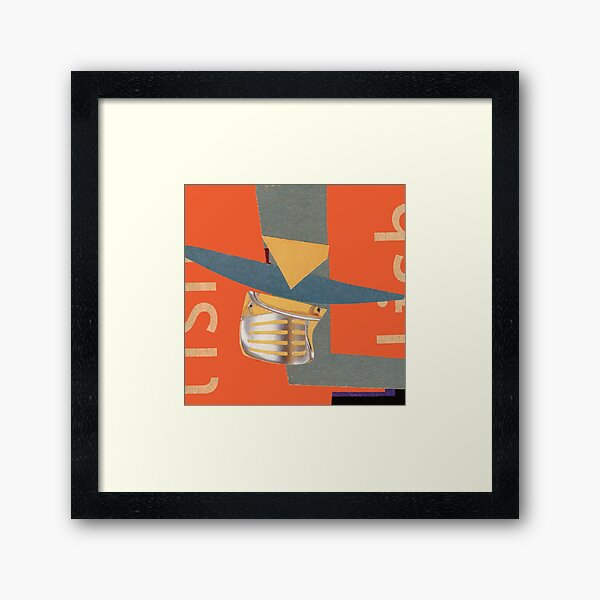 Tuesday Afternoon abstract collage Framed Art Print