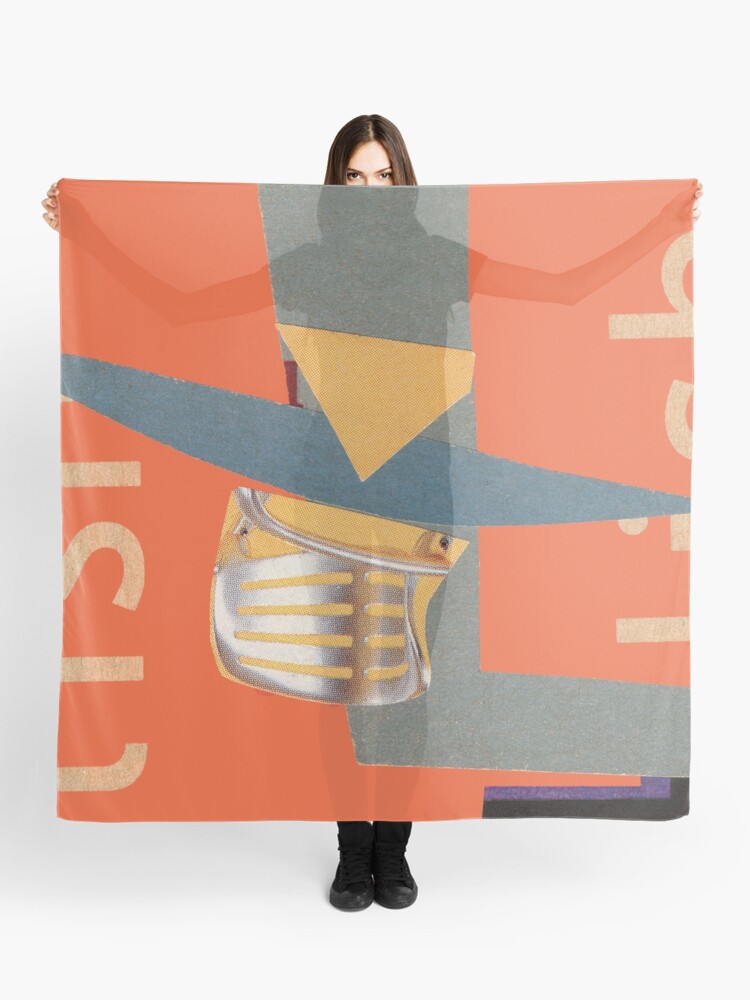 Thumbnail 1 of 3, Scarf, Tuesday Afternoon abstract collage designed and sold by summerart.