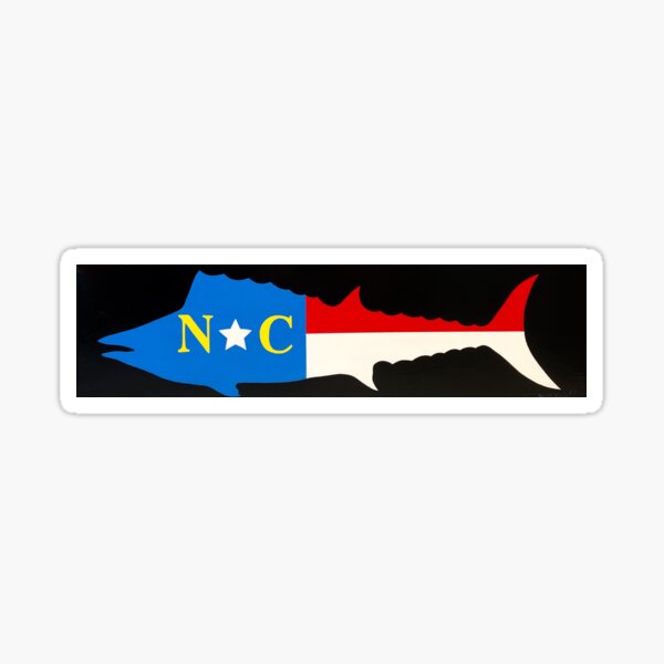 Vista previa del artículo con la obra «Bandera de Carolina del Norte Wahoo», diseñado y vendido por barryknauff.