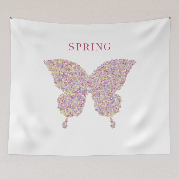 Item preview, Spring butterfly flowers gift idea designed and sold by Damn Fine Arts.