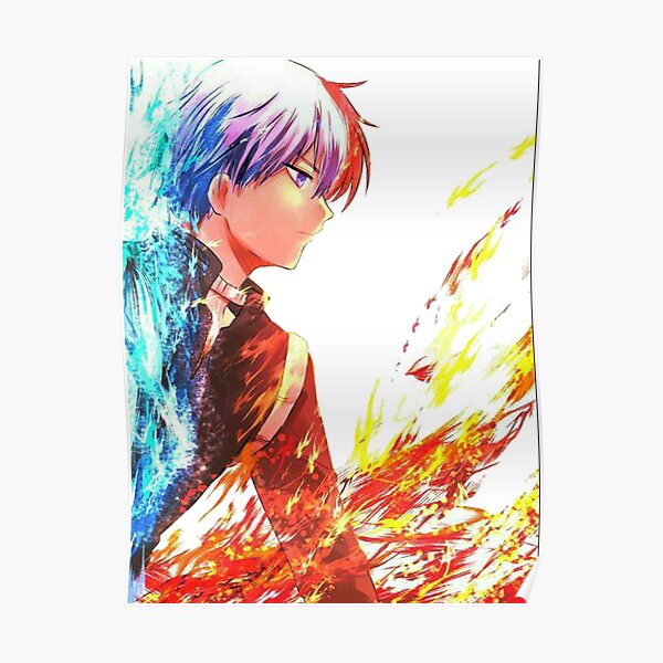 Between Fire and Ice - My Hero Academia Poster