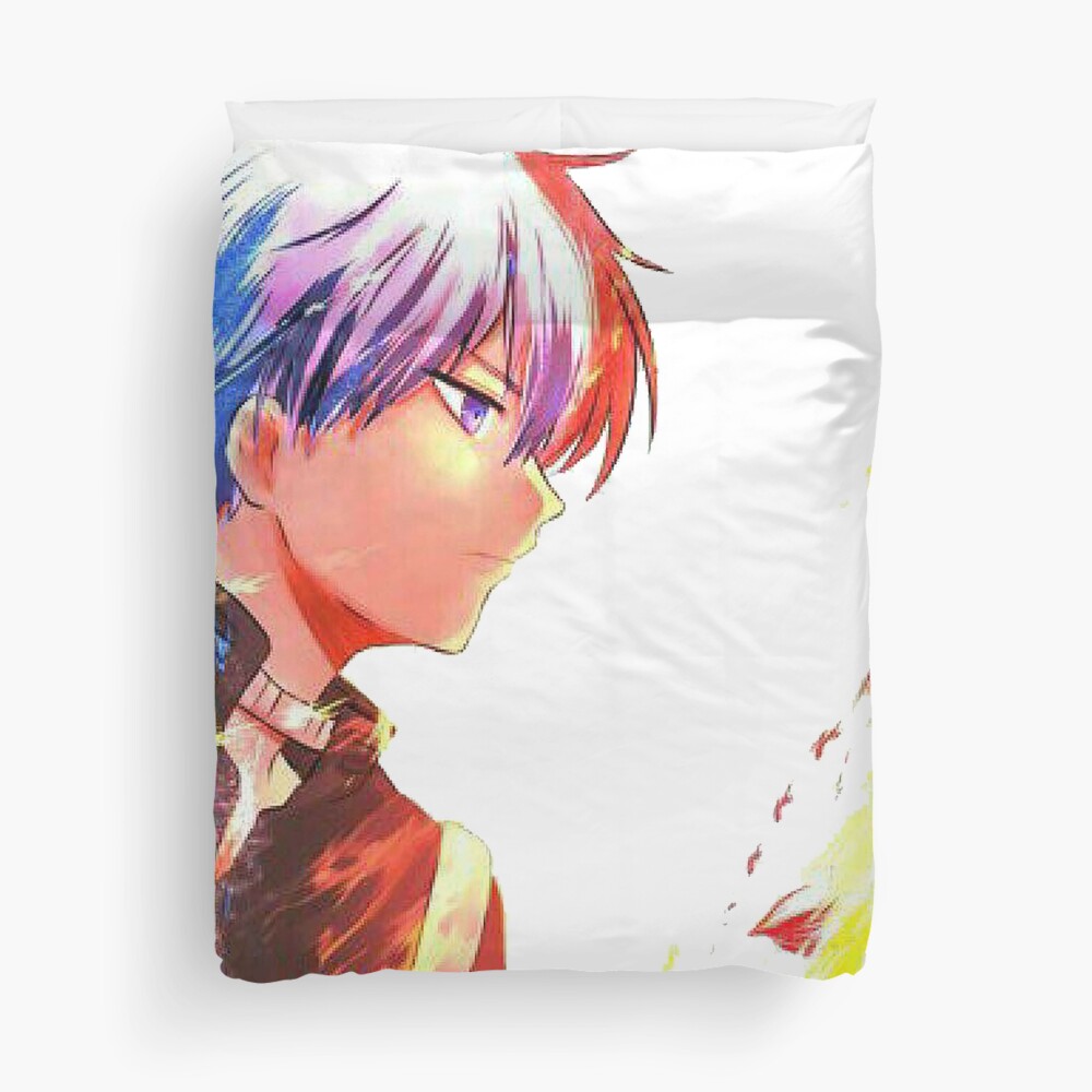 "Between Fire and Ice My Hero Academia" Duvet Cover for Sale by