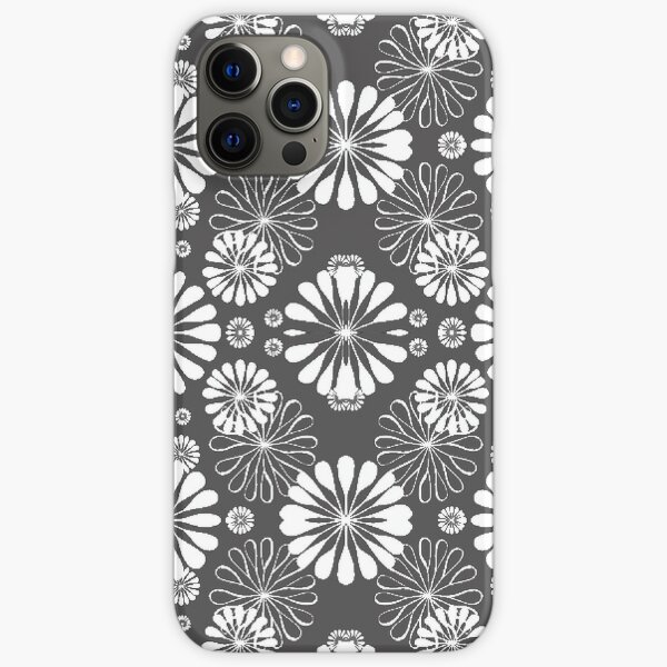 Monochrome #pattern #abstract #decoration #illustration flower art textile design vector element ornate tile textured seamless iPhone Snap Case