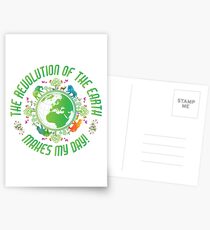 Wissenschaftslehrer Earth Revolution! Tag der Erde-T-Shirt Postkarten