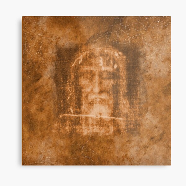 The Shroud of Turin Holy Face Crucifix Cross Jesus Passion 101 OA Metal Print