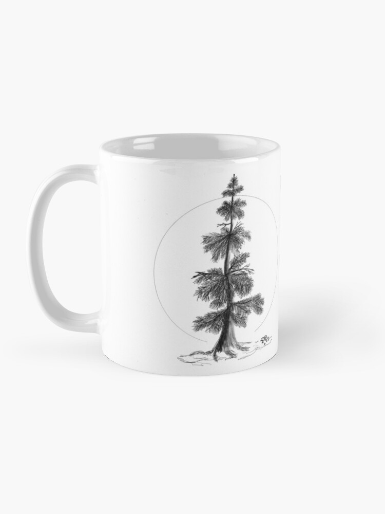 Alternate view of Evergray tree Coffee Mug