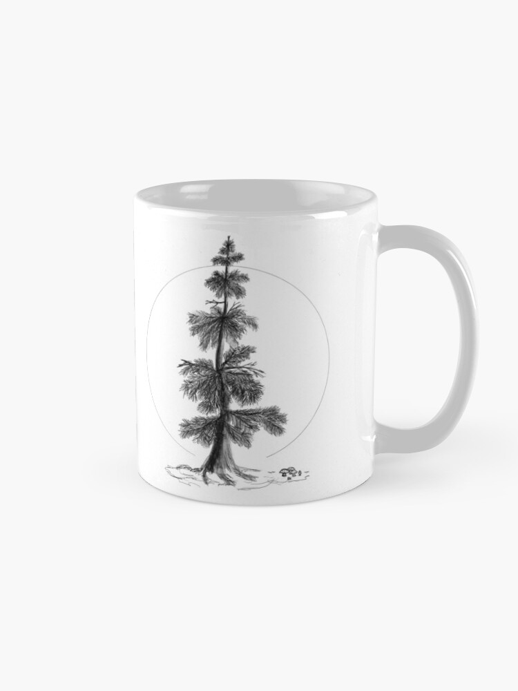 Alternate view of Evergray tree Coffee Mug