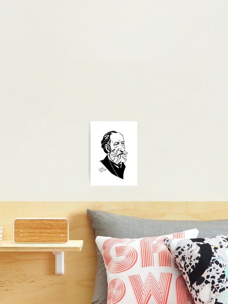 Camille Saint-Saëns - composer Poster for Sale by fortissimotees