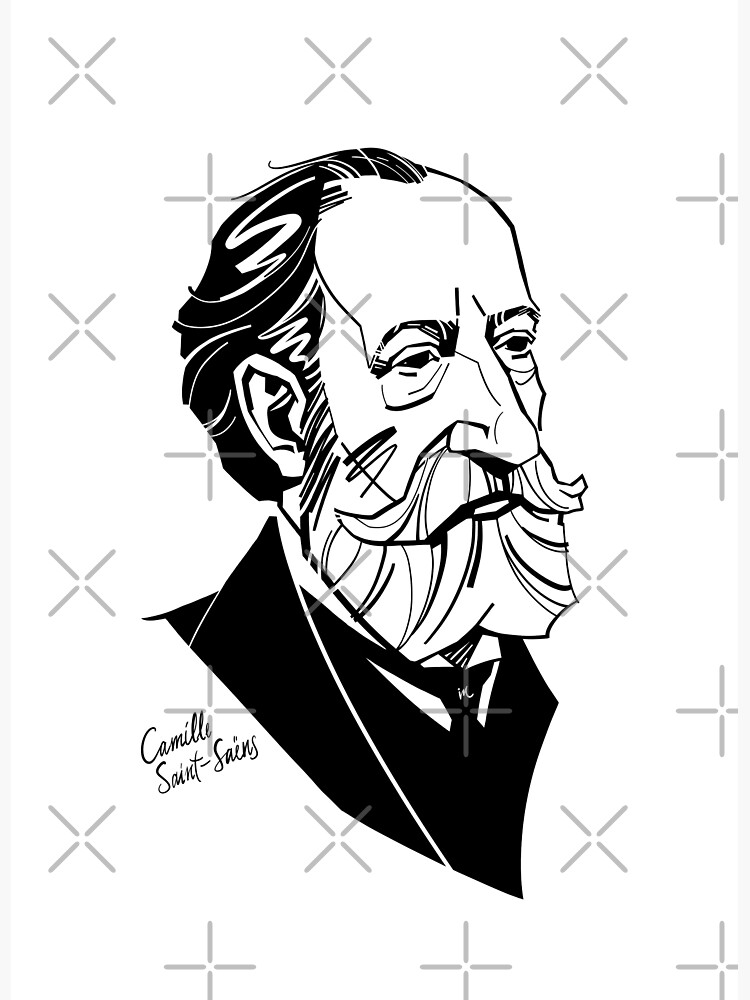 Camille Saint-Saëns - composer Art Print for Sale by