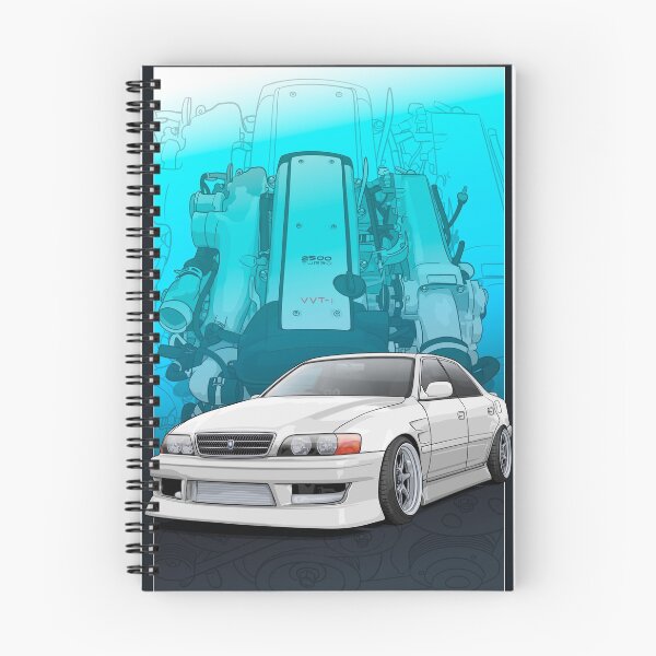 Item preview, Chaser jzx100 (white) with 1jz engine background, designed and sold by ArtyMotive.