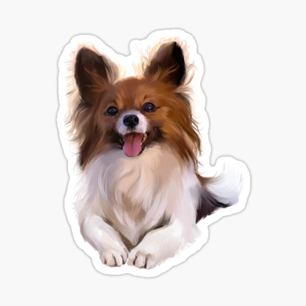 FUSTMW Papillon Dog Keychain Papillon Gifts for Papillon Lovers Dog Owners  Gifts Papillon Dog Mom Dad Gifts Pet Rescue Gifts