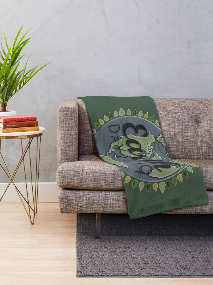 Alternate view of Earth Day 2019 - Textured paper Throw Blanket