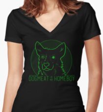 Camiseta entallada de cuello en V Dogmeat es mi Homeboy