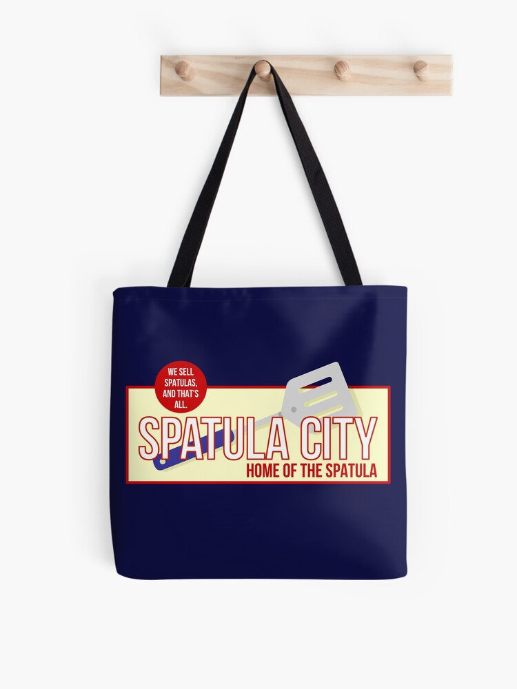 Spatula City Records Tote Bag - Vinyl Record Album LP Blue