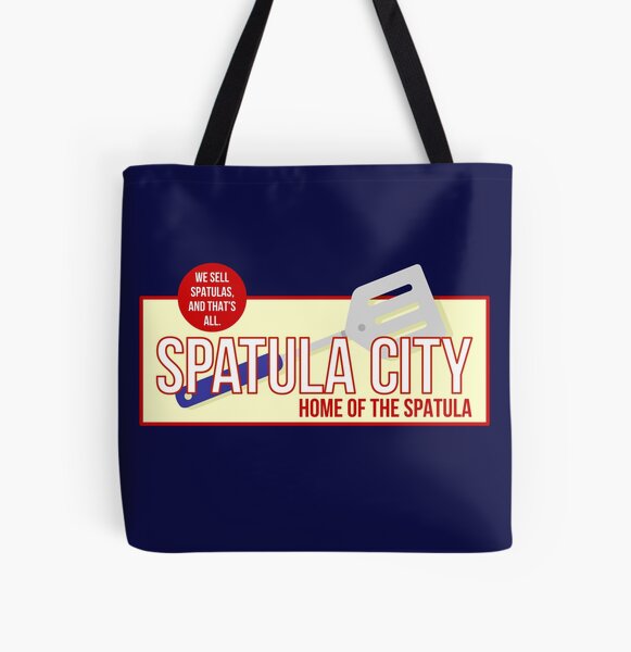 Spatula City Records Tote Bag - Vinyl Record Album LP Blue