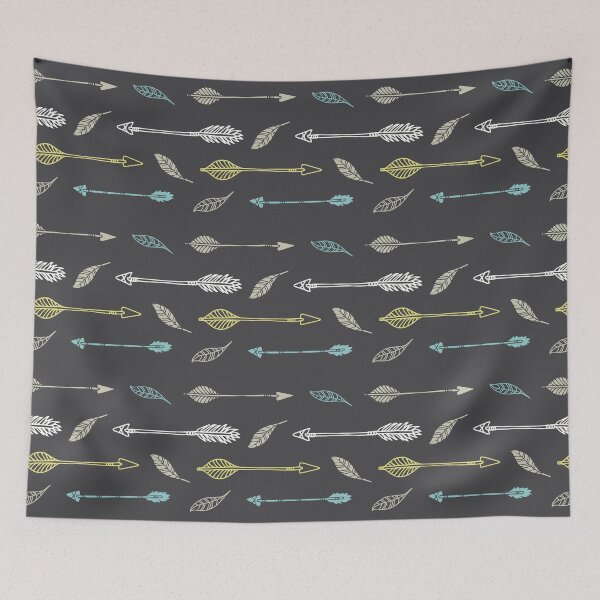 Item preview, Leaves And Arrows | Modern Native-American-Style Pattern designed and sold by freshlypeeled.