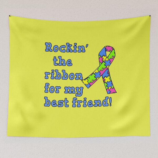 Item preview, Autism Awareness Ribbon  Autistic BFF Best Friend designed and sold by LoveAndDefiance.