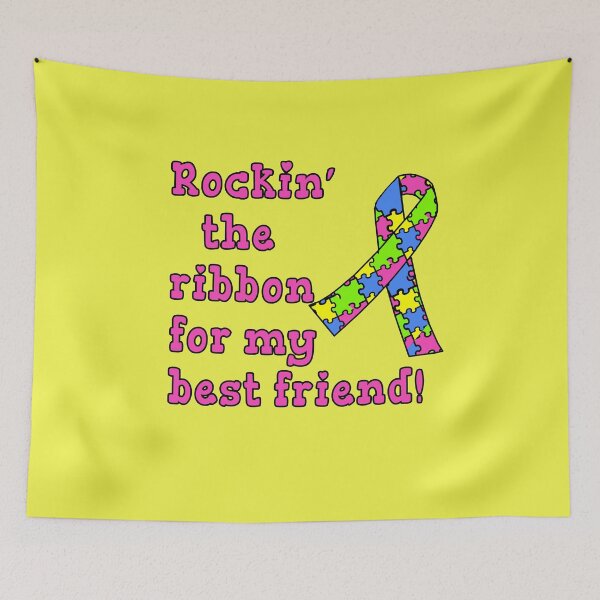 Item preview, Autism Awareness Ribbon Autistic BFF Best Friend designed and sold by LoveAndDefiance.
