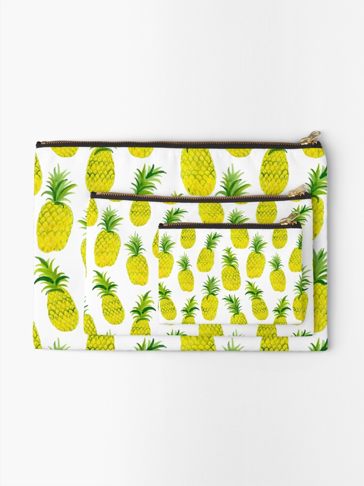 Alternate view of Pineapple Party! Lets get tropical Zipper Pouch
