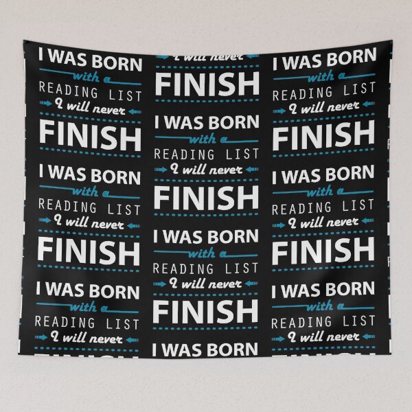 Item preview, I was born with a reading list I will never finish | Bookrebels | Bookworm | Reading designed and sold by Bookrebels.
