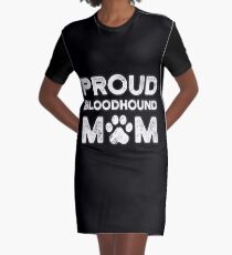 Bloodhound Mom, stolze Hundemama T-Shirt Kleid