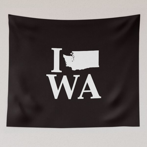 Aperçu de l'œuvre I Heart Washington état de conception graphique créée et vendue par kimberlyjensen.