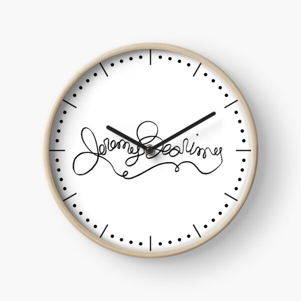 Item preview, Jeremy Bearimy Clock - Black Dashes and Dots designed and sold by DrLukeSkywalker.