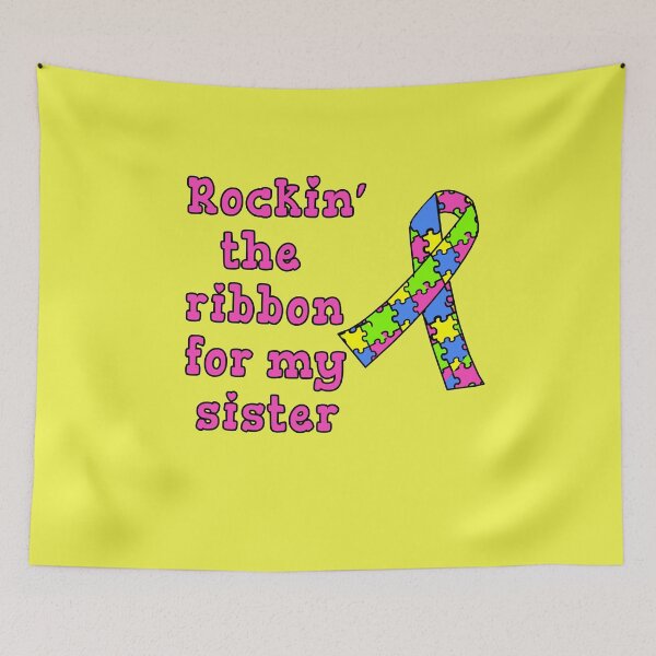Item preview,  Cinta de la conciencia del autismo autista hermana designed and sold by LoveAndDefiance.