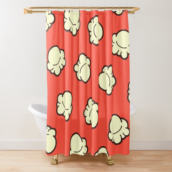 Popcorn Pattern Shower Curtain