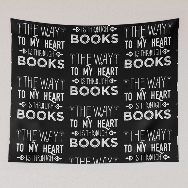Item preview, the way to my heart is through books | Bookrebels | Bookworm | Reading | Booklover designed and sold by Bookrebels.