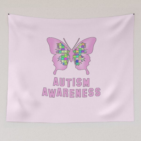 Item preview,  Conciencia del autismo mariposa rosa designed and sold by LoveAndDefiance.