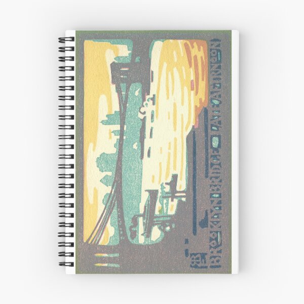 Item preview, Art Nouveau Brooklyn Bridge at Late Afternoon by Rachael Robinson Elmer designed and sold by neonwulf.