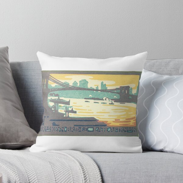 Item preview, Art Nouveau Brooklyn Bridge at Late Afternoon by Rachael Robinson Elmer designed and sold by neonwulf.
