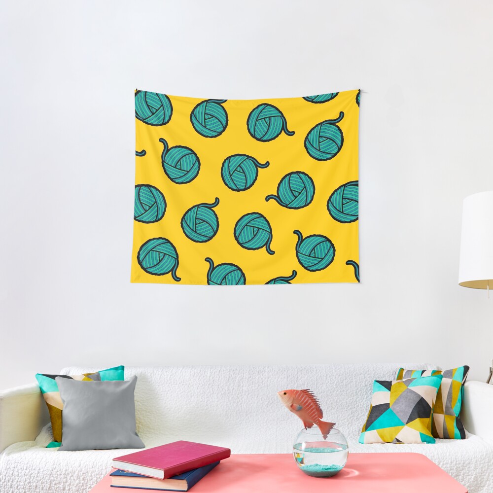 Wool & Yarn Pattern Tapestry