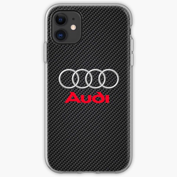 Awesome Audi Carbon Logo iPhone Soft Case